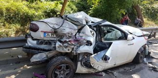 Üsküdar’da freni boşalan otobüs kontrolden çıktı