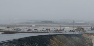 İstanbul Havalimanı şantiye alanını su bastı