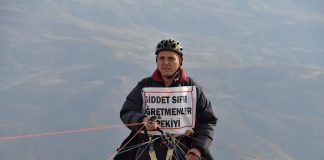 Öğretmenler için 2 bin 100 rakımdan uçtular