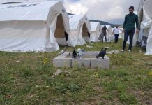 Bingöl Karlıova’da tedbir amaçlı çadırlar kuruldu