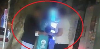 Sokaklara yerleştirilen dezenfektanları böyle boşalttılar