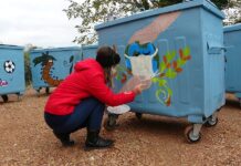 Fatsa’da çöp konteynırları çiçek açtı