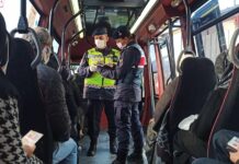 Jandarmadan toplu taşıma araçlarında Covit-19 denetimi